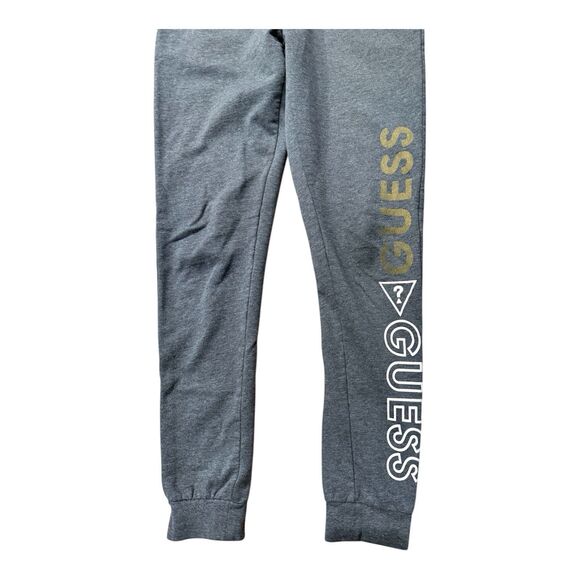 GUESS Kids Large Gray Drawstring Sweatpants | Girls Youth Lounge Joggers - Picture 3 of 6